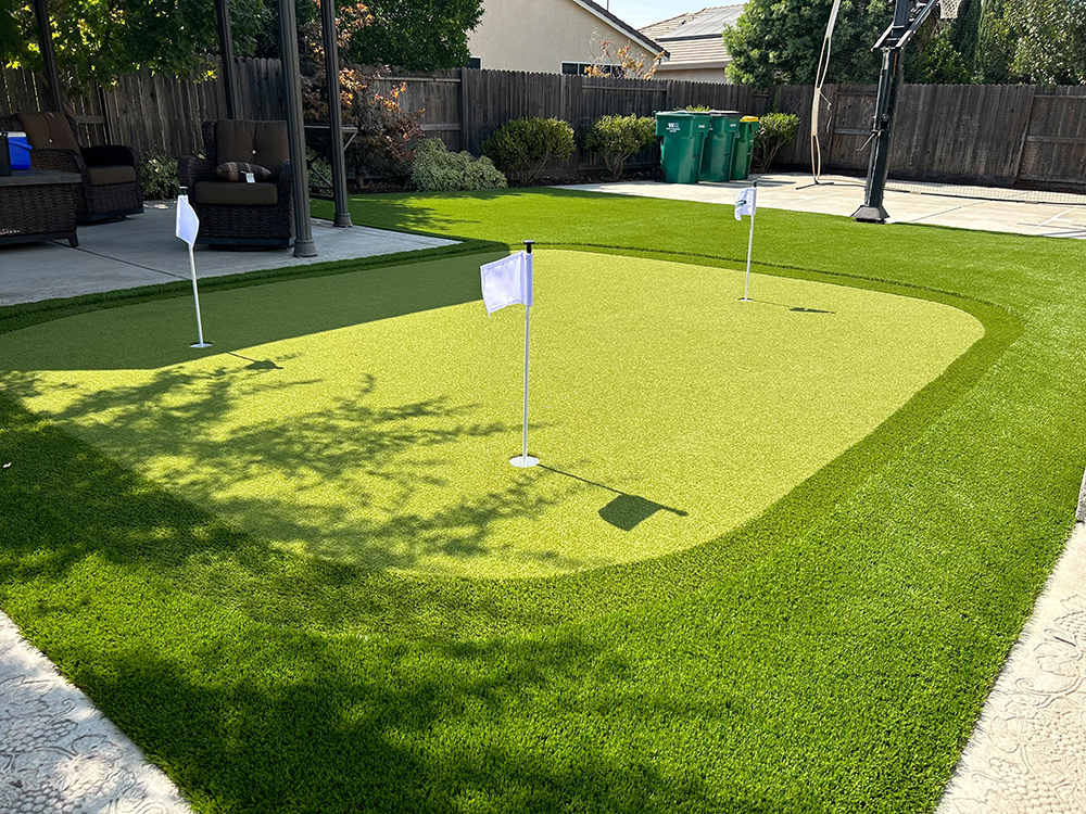 backyard putting green